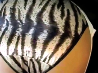 Zebra satin panties