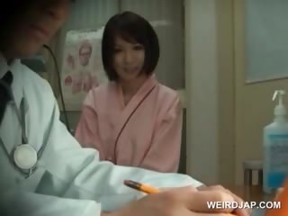 Redhead Asian Beauty Gets Boobs Checked At Doctor...