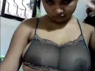 Young indian shows her...