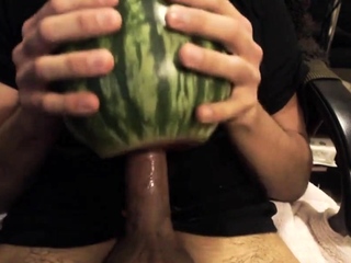 Fucking a watermelon...