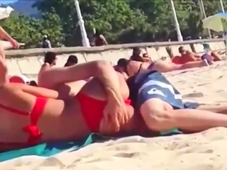 Swinger outdoor beach gang bang public sex part ii