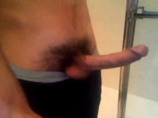 Arab in bathroom and shows his...