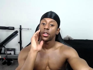 Solo black gay masturbating