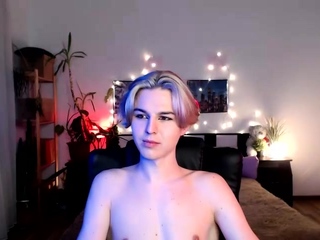 Gay twink solo for this huge cock jacking off