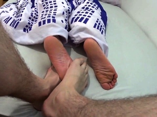 Playing Footsies With Friend...