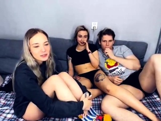 Webcam teens threesome party