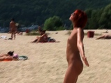 Me in nudists public beach