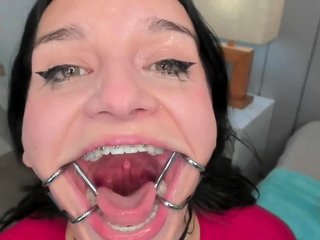 Tiann Gagged And Drooling What A Tongue...