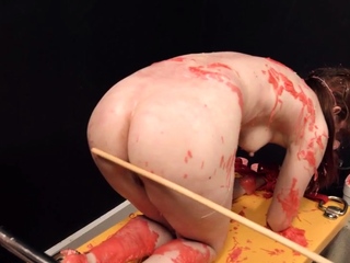 Bound Sub Sucks Cock...