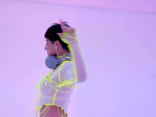 Neon Lingerie Looks Hot On Latina Milf...