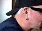 Real gloryhole gaydaddy sucks rod