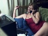 Granny with Glasses on Webcam 12