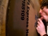 Twink Swallows Big Cock at Glory Hole