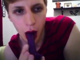 Twink Crossdresser Cums Hard