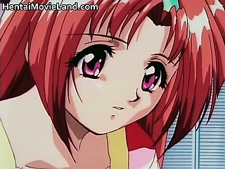 Geous redhead anime babe gets