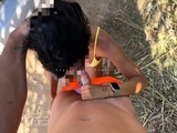 Mexicana blowjob with her big boobs