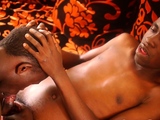 Amateur African jock sucking friend cock