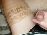 Crossdresser Handjob: Frotting Hunk Fun