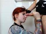 Redhead Teen Deepthroat Makes Her Cry and Ruins Makeup