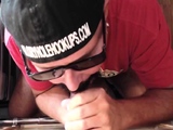 Moustache cocksucking BBC in gloryhole