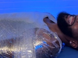 Hairy Dallas Experienced Feet Tickles While Wrapped