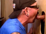 Dirty mature deepthroating in gloryhole
