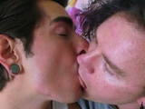 Leo Blue And Johnny Mercy Suck Each Others Tongue Hard