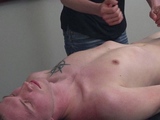 Big cock stroked in gay oil massage