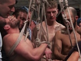 Horny crowd pounds away mechanic Mike Gaite