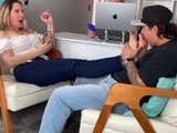 Blonde Foot Fetish on Cam