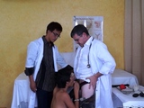 21yo patient gets cocksucked by 2 docs