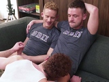 Three guys try DOUBLE ANAL sex!