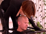 Amateur redhead milf alena strips and dances