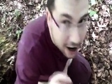 Bear Cub Blows a Load in His Mouth and Swallows