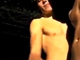 Twink Gets a Helping Hand from His Buddy Outdoors