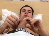 Cute solo twink tugging