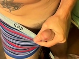 Horny Lad Cums In Snug Underwear