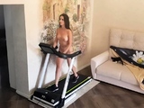 Naked Teen with a Big Ass on a Treadmill