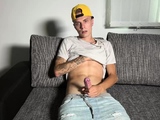 Sexy Slim Czech Boy with Tattoos Jerks His Big Thick Cock