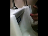 Outdoor Wank Session for Two Slim Dicks at the Urinals
