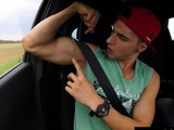 Jock Worships Ripped Muscles on Road Trip