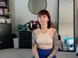 Brunette Couch Webcam Solo Fun Masturbating