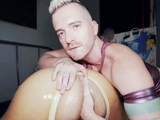 Inked Axel Abysse Slides His Arm Inside Jose Wet Asshole