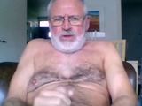 Silver Daddy Lars Jerks Off on Webcam