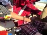 Twink Handjob in the Car