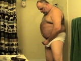 Daddy's Brief Shower Masturbation