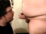 Fat Bear Blowjob and Cum Eating