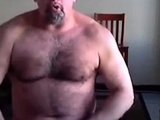 Daddy Bear Strokes His Cock For The Neighborhood