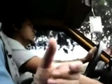 Big Dick Flash for Taxi Driver - Gay Latino Handjob