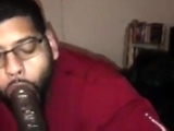 Big Black Cock Blowjob by Amateur Dick Gobbler